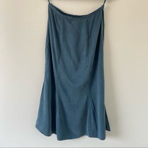 Womens Eileen Fisher Washable Silk bias cut midi skirt size petite M